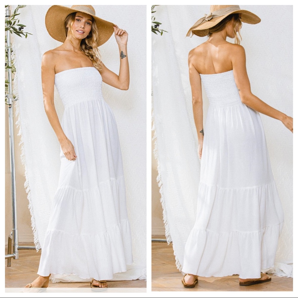 40 Boho Hippie Chic Fabulous Must have Off -Shoulder Tiered Maxi dress - Picture 1 of 3